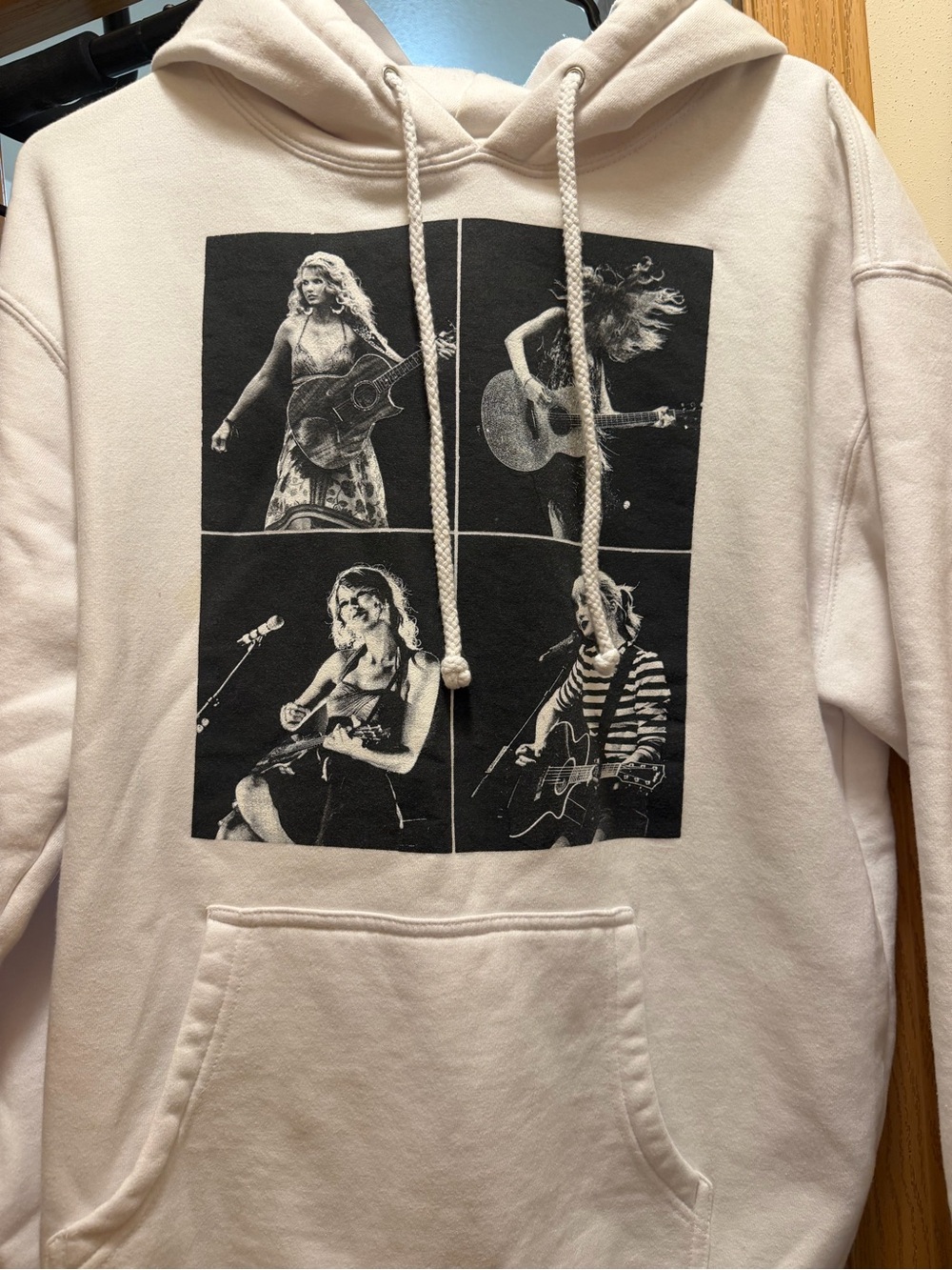 White Taylor Swift Eras Tour Graphic Hoodie